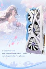 Yeston Sakura Radeon RX 9070 XT 16G GDDR6 256bit 4nm PC Graphics Card - Image 2