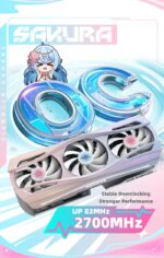 Yeston Sakura Atlantis Nvidia GeForce RTX 5080 Graphics Card GDDR7 16G 256bit GPU - Image 4