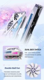 Yeston Sakura Radeon RX 9070 XT 16G GDDR6 256bit 4nm PC Graphics Card - Image 6