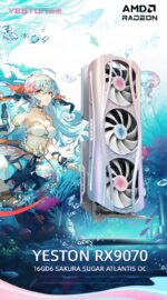 Yeston Sakura Atlantis Radeon RX 9070 16G GDDR6 256bit 4nm PC Graphics Card - Image 4