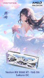 Yeston Sakura Radeon RX 9060 XT 16G GDDR6 128bit PC Graphics Card - Image 9
