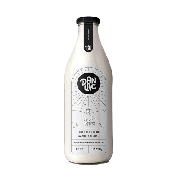 Yogurt Entero Danlac Sabor Natural Botella 900Gr