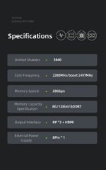 Yeston GAEA Nvidia GeForce RTX 5060 8G 128bit GDD - Image 4