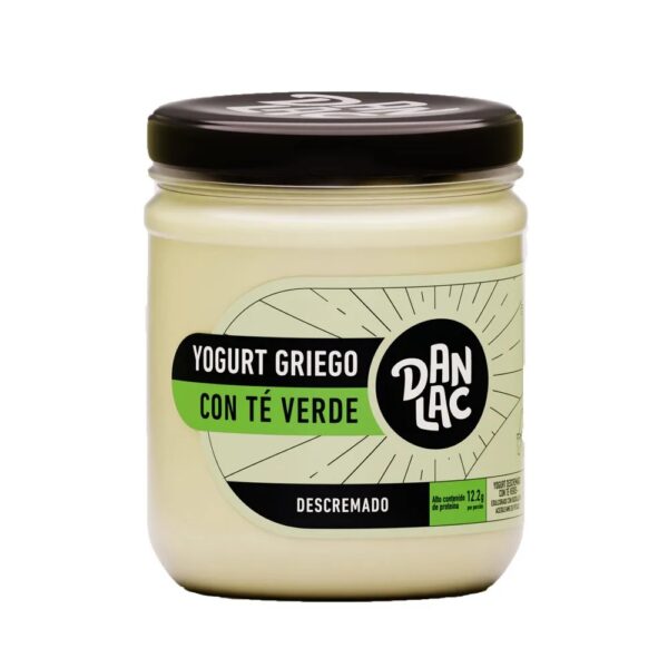 Yogurt Griego con Té Verde Frasco 420Gr