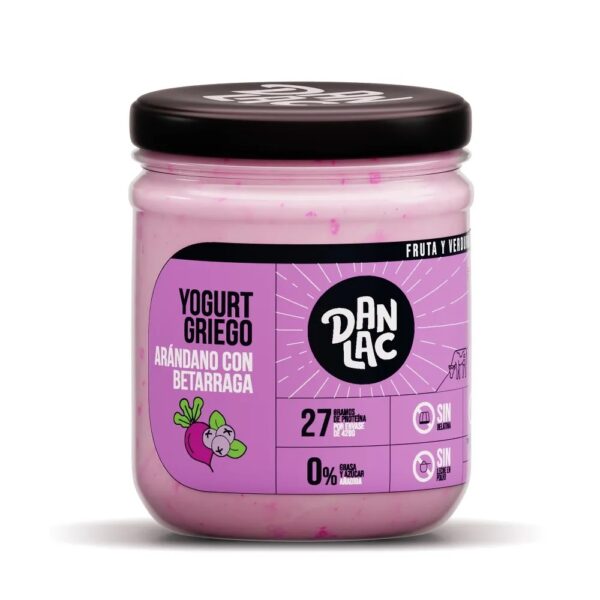Yogurt Griego Arandanos con Beterraga Frasco 420Gr