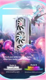 Yeston Sakura Atlantis Nvidia GeForce RTX 5070 Ti Graphics Card GDDR7 16G 256bit GPU - Image 7