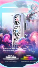 Yeston Sakura Atlantis Radeon RX 9070 XT 16G GDDR6 256bit 4nm PC Graphics Card - Image 8